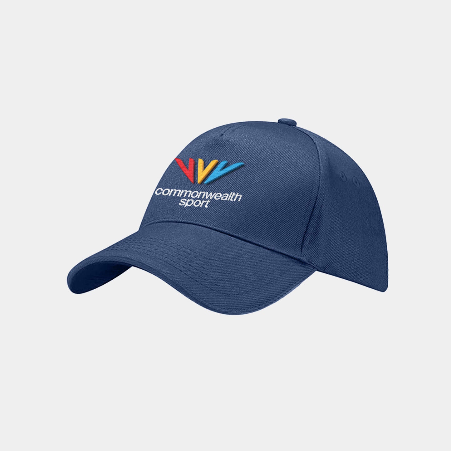 Commonwealth Sport 3D Embroidered Logo Baseball Cap - Navy - Glasgow 2026 Commonwealth Games