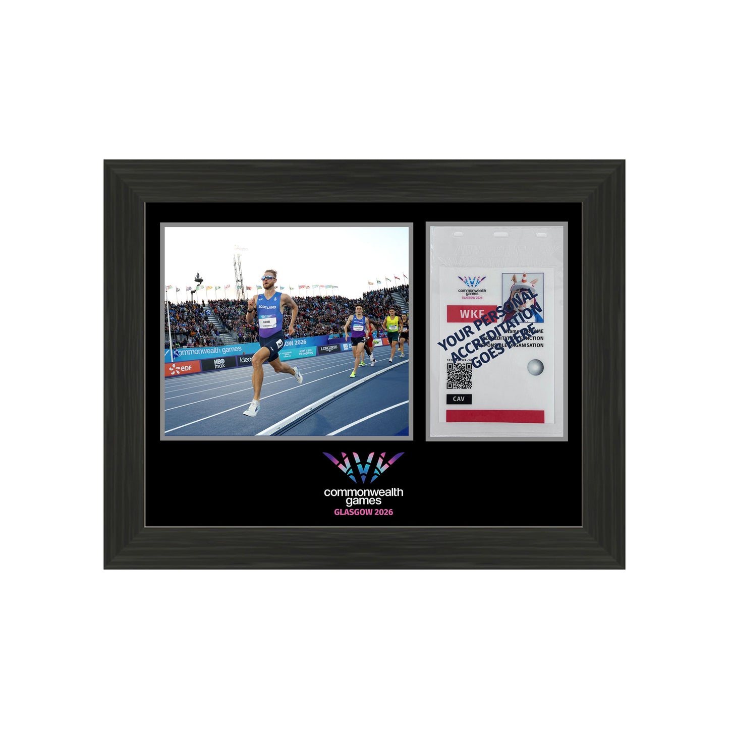 Accreditation Frame, Glasgow 2026 - Josh Kerr