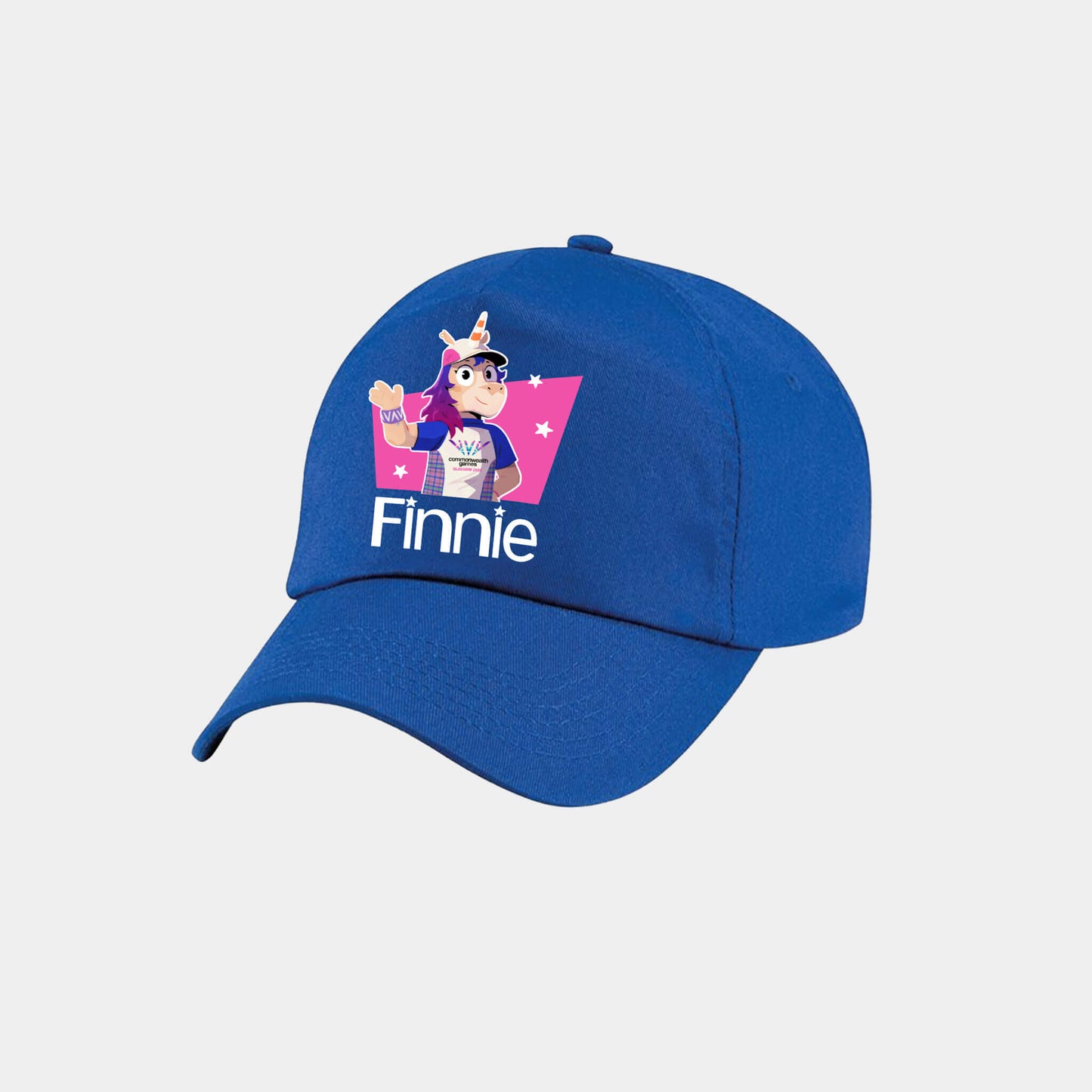 Kids Finnie Baseball Cap - Blue - Glasgow 2026 Commonwealth Games