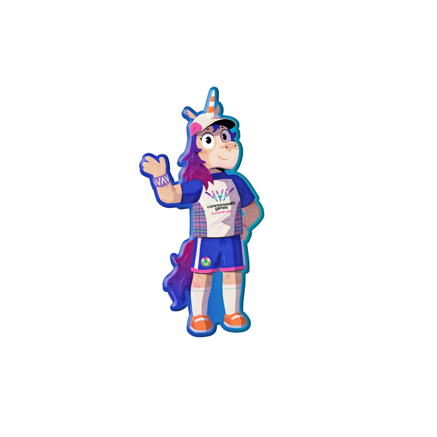 Finnie PVC Fridge Magnet - Glasgow 2026 Commonwealth Games
