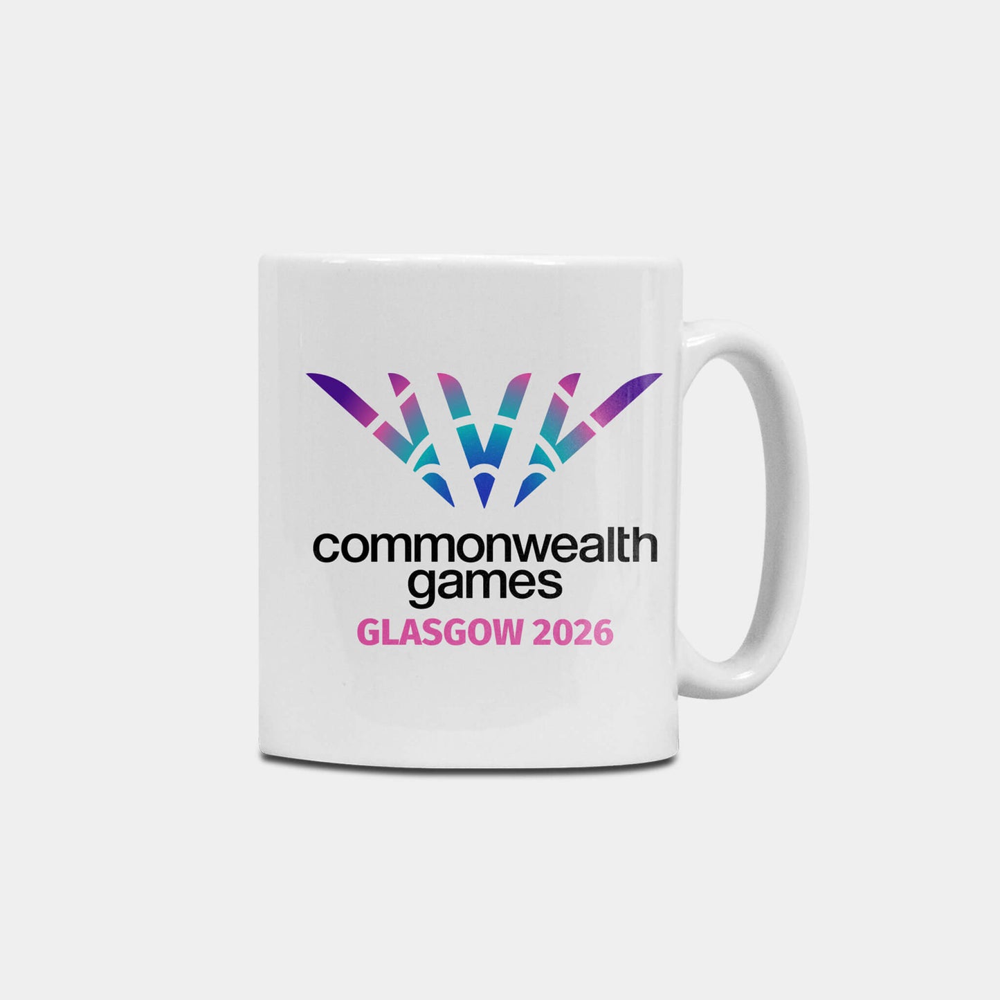 Logo Ceramic Mug - White - Glasgow 2026 Commonwealth Games