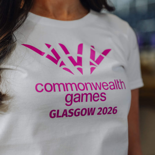 Glasgow 2026 Single Colour Logo Fitted T-Shirt