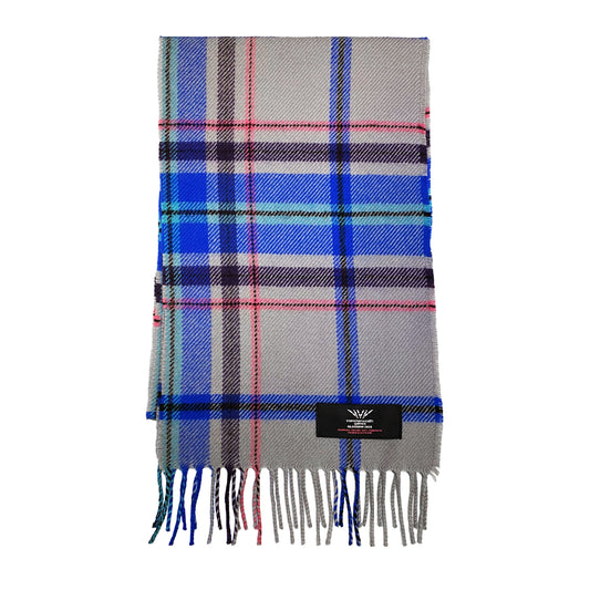 100% lambswool scarf with Official Glasgow 2026 tartan design