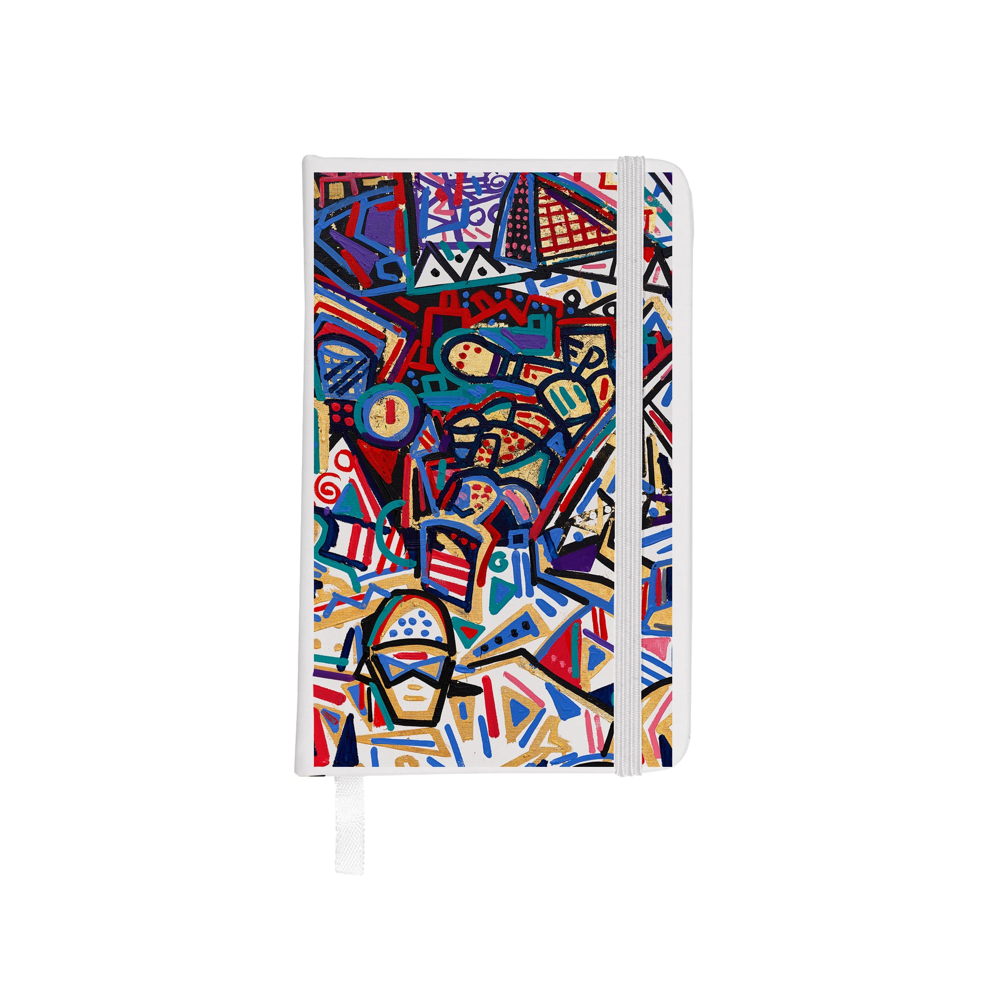 White notebook with Ben Mosley Glasgow 2026 (Detail No.3) graphic.