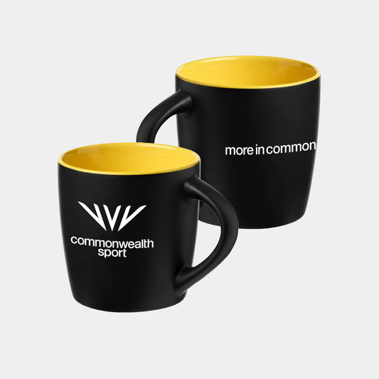 Commonwealth Sport "More In Common" Logo Contrast Mug - Glasgow 2026