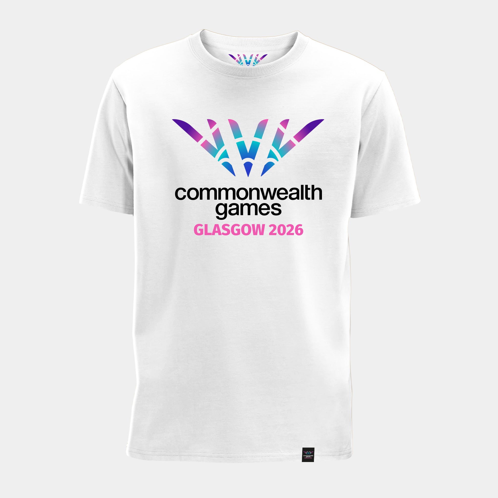 Game On Glasgow T-Shirt - White - Front View - Glasgow 2026 Commonwealth Games