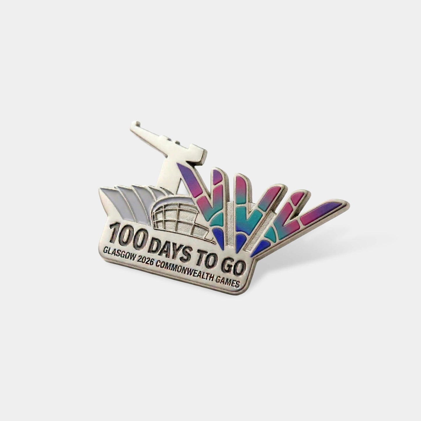 100 Days To Go Glasgow 2026 Pin Badge
