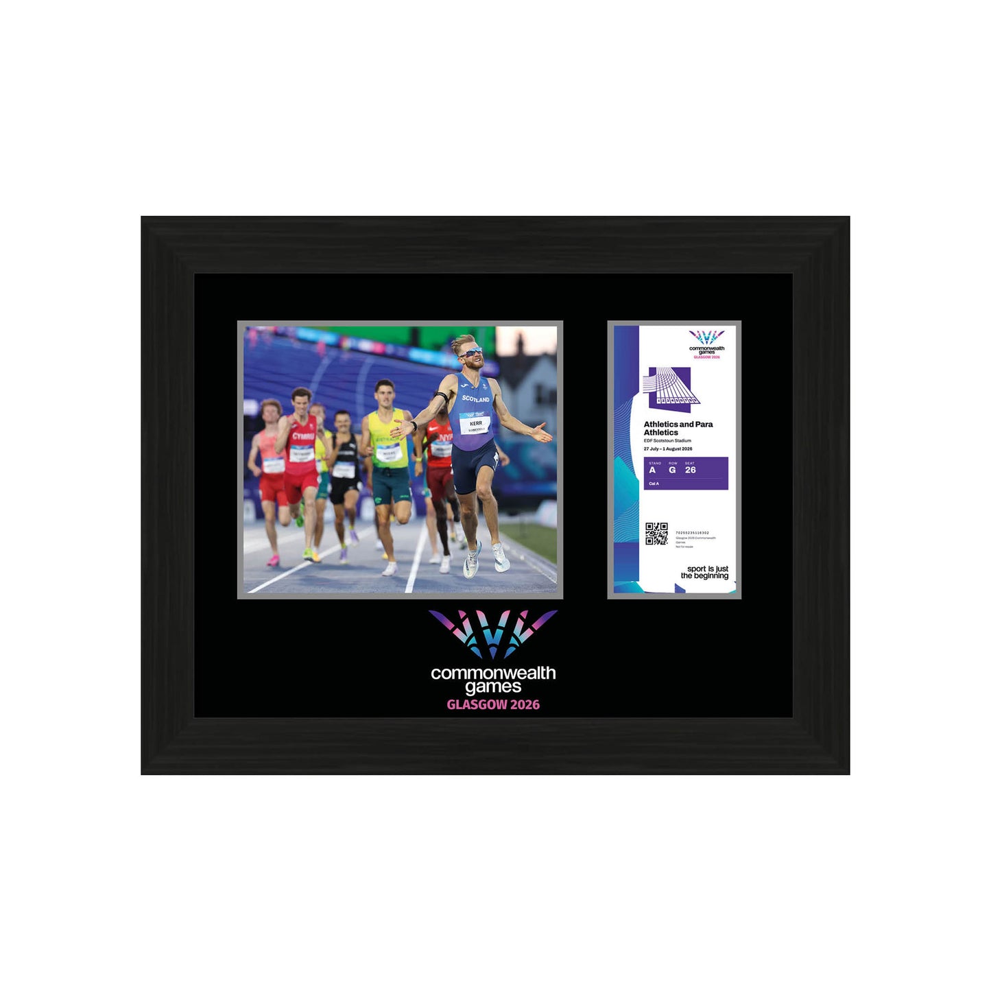 Commemorative Ticket Frame, Glasgow 2026 - Athletics