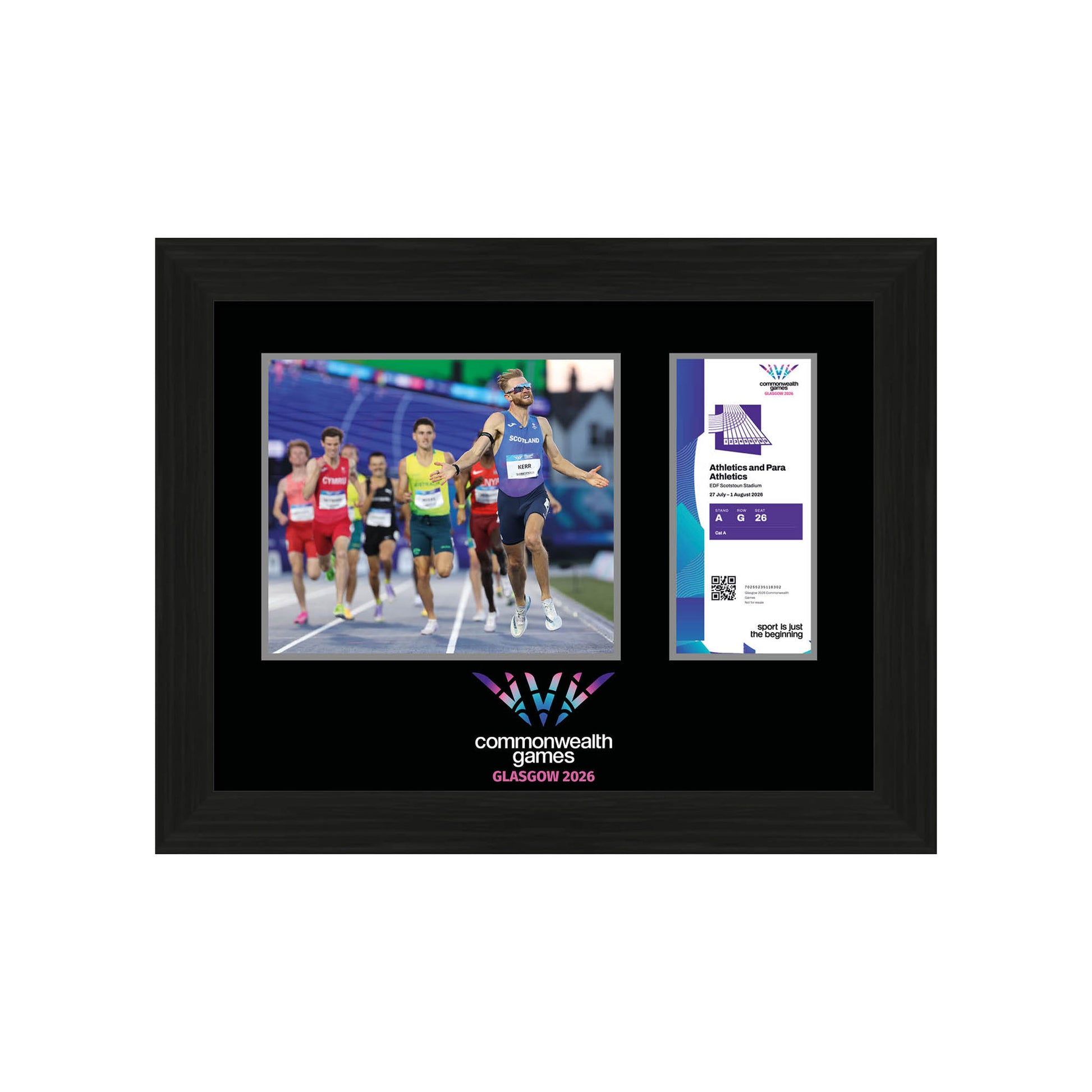 Commemorative Ticket Frame, Glasgow 2026 - Athletics